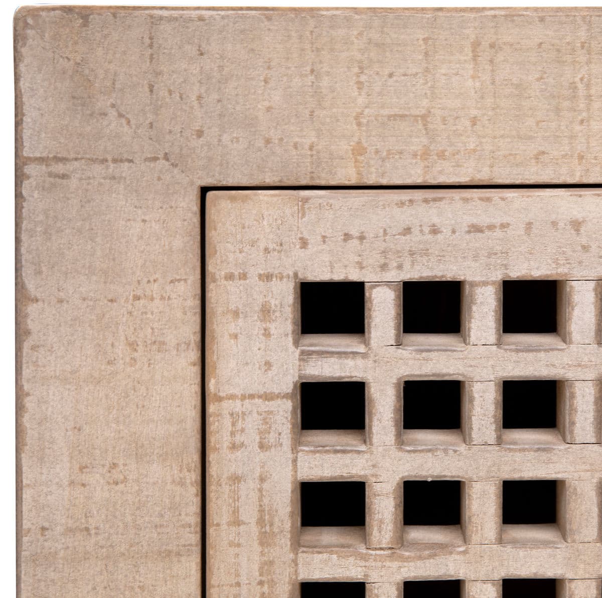 Modern Wood Lattice 6-Door Sideboard - Thumbnail 7