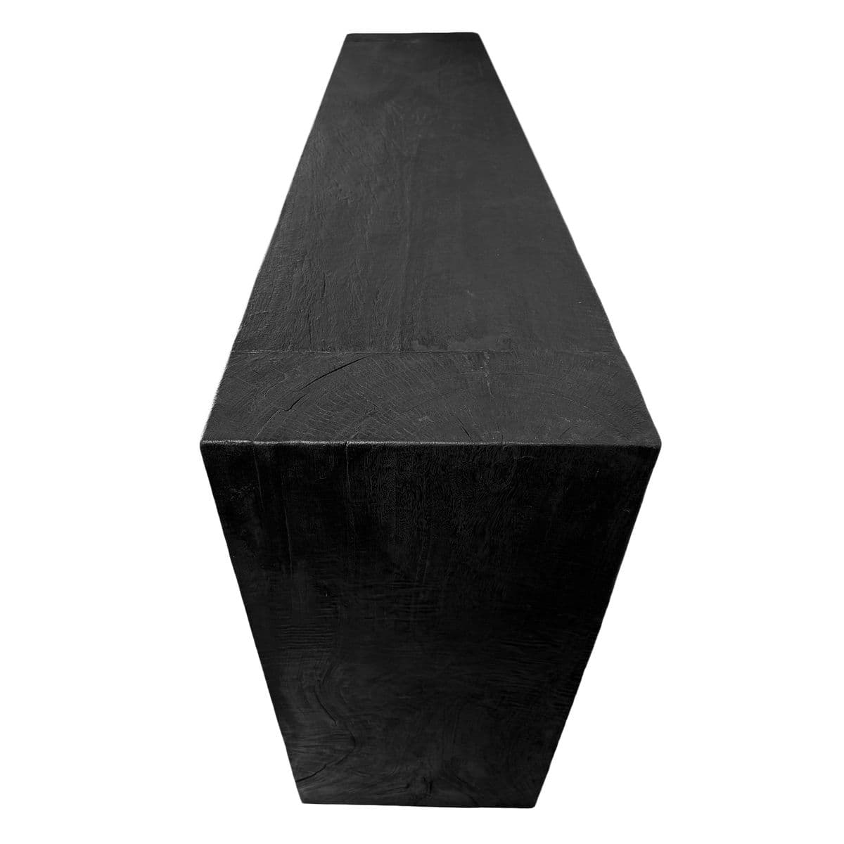 Black Solid Wood Beam Console Table - Thumbnail 7