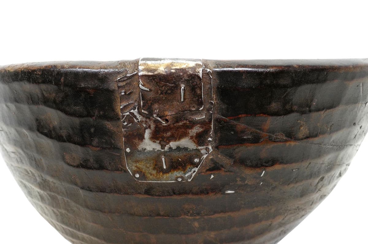 Large Vintage Fulani Wood Bowl - Thumbnail 7