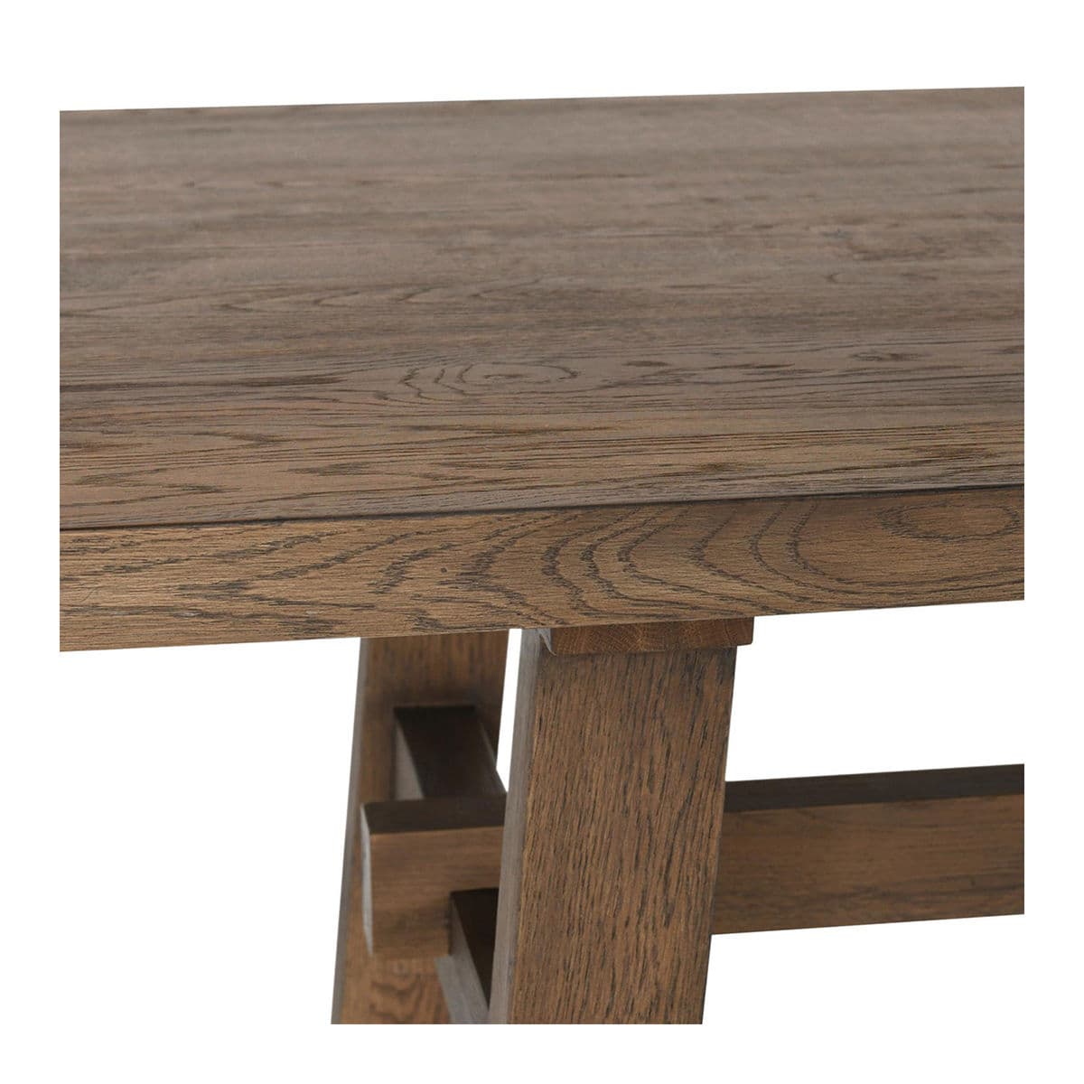 Oak Veneer Traditional Desk - Thumbnail 7