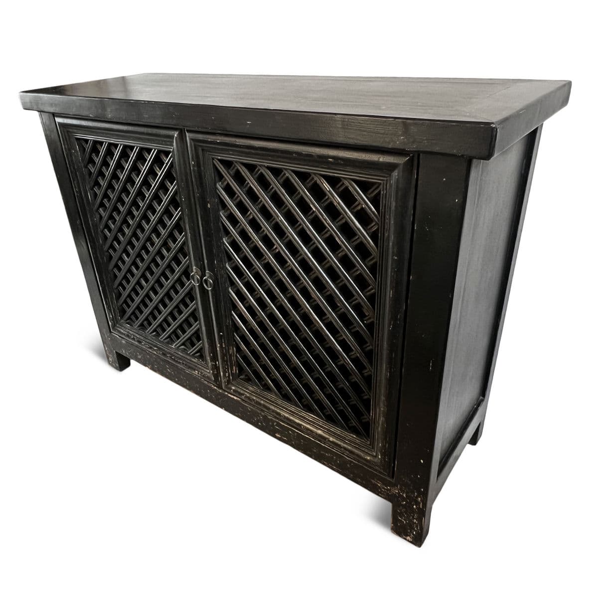 Black Aged Lattice Sideboard - Thumbnail 7
