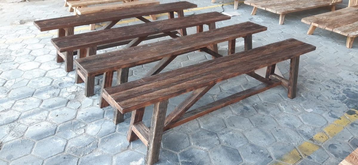 Dark Teak Dakota Bench - Thumbnail 7