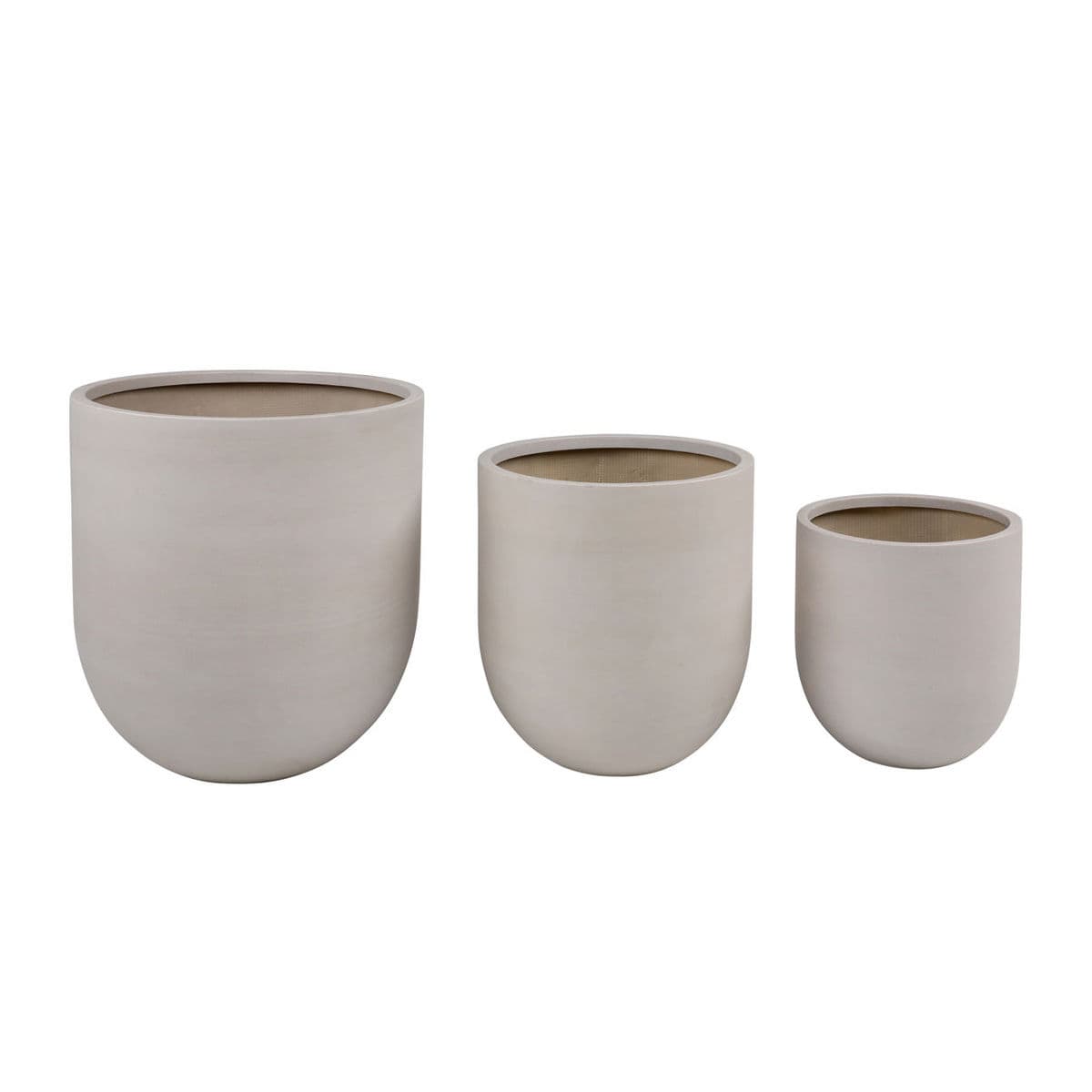 Conical Light Grey Planter Medium - Thumbnail 7
