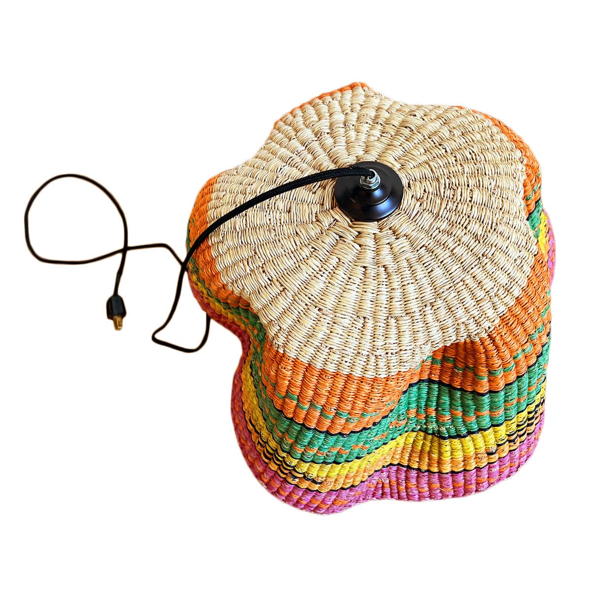 Bolga Wave Basket Light Pendant - Thumbnail 7