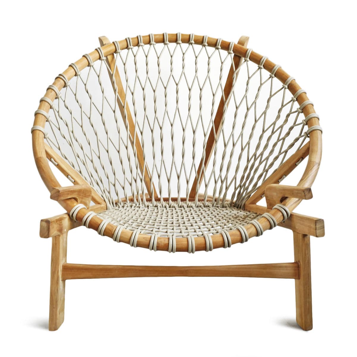 Outdoor Mayan Sunset Rope Chair - Thumbnail 7