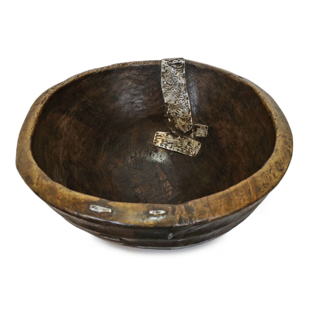 Large Vintage Fulani Wood Bowl - Thumbnail 7