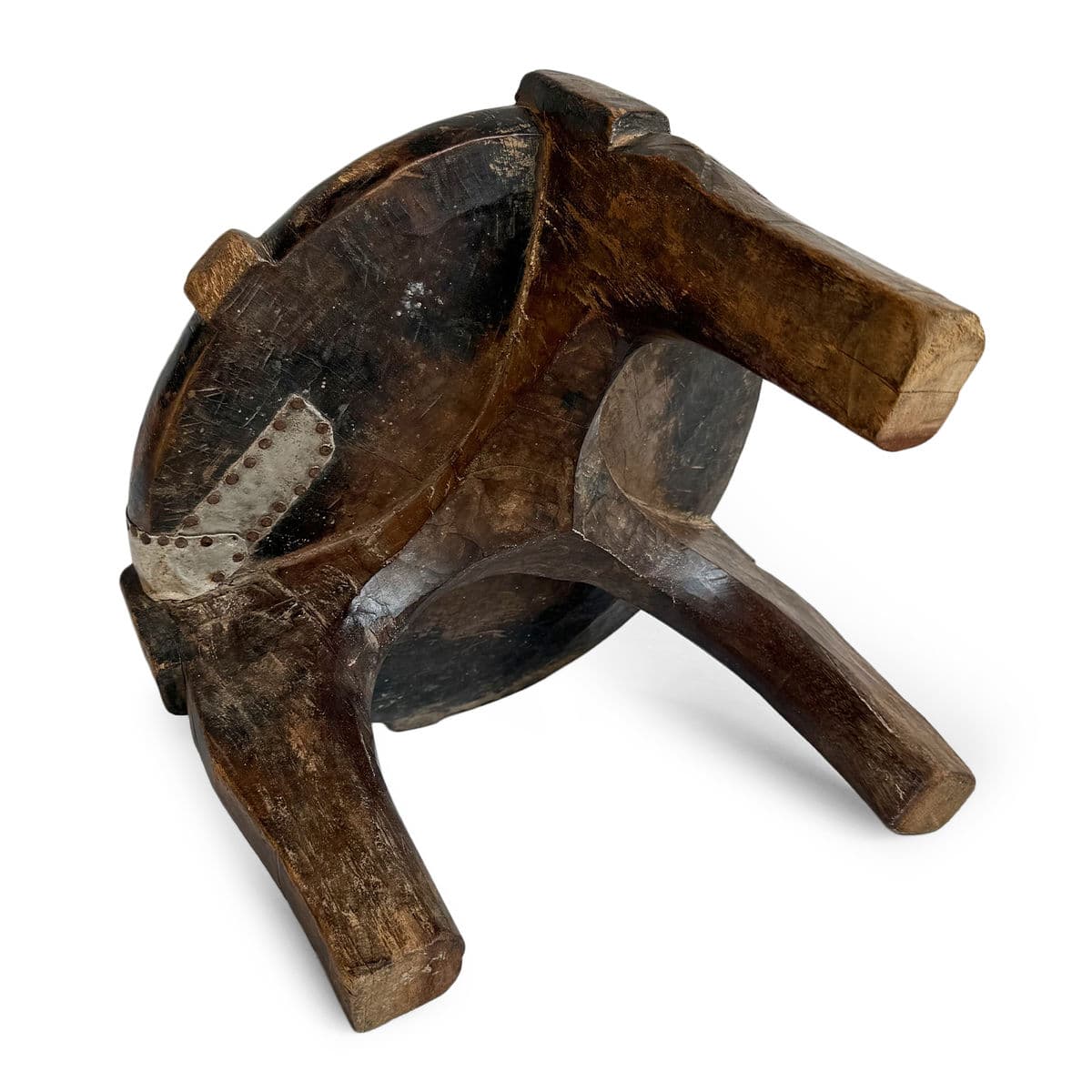 Vintage Tanzania Hehe Stool - Thumbnail 7