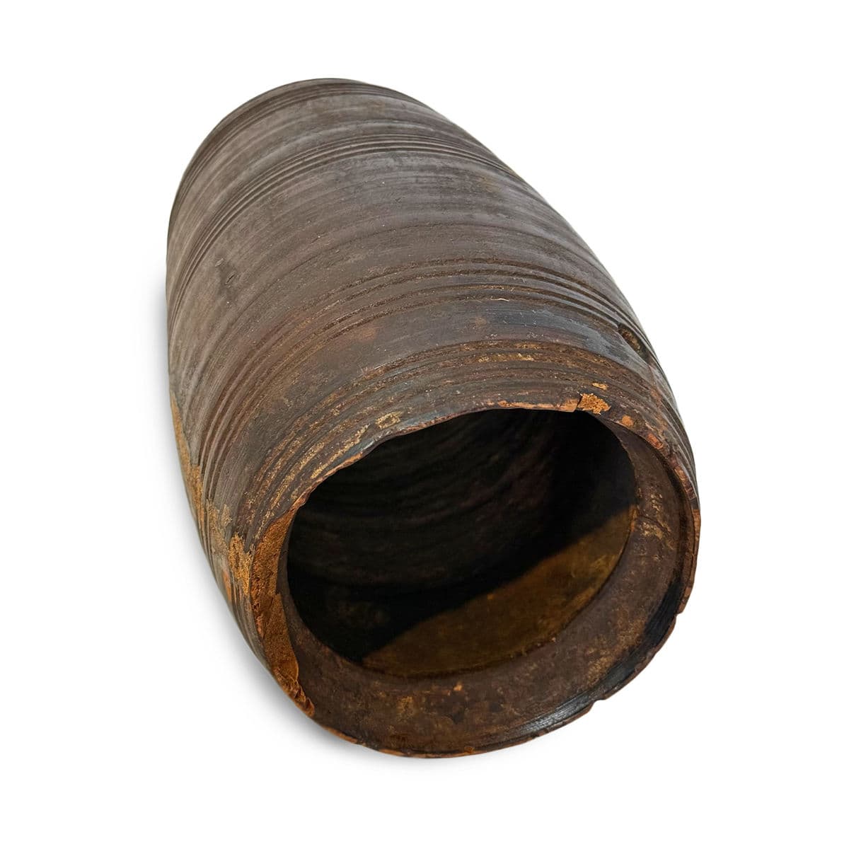 Vintage India Wood Water Pot - Thumbnail 7
