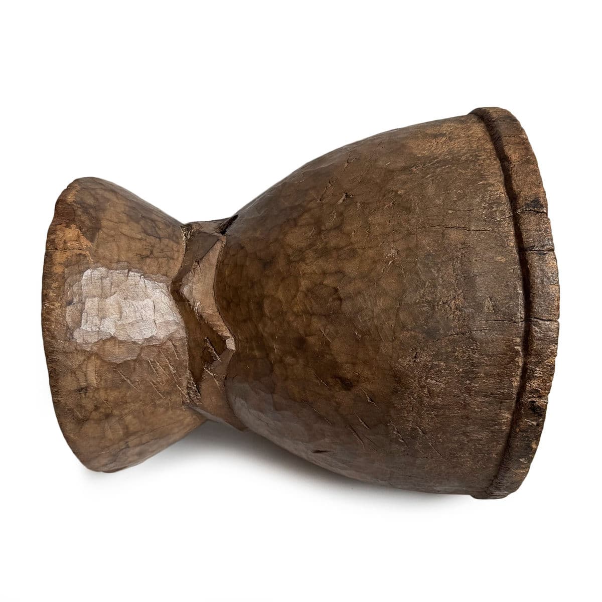 Large Vintage Guinea Wood Pestle Bowl - Thumbnail 7