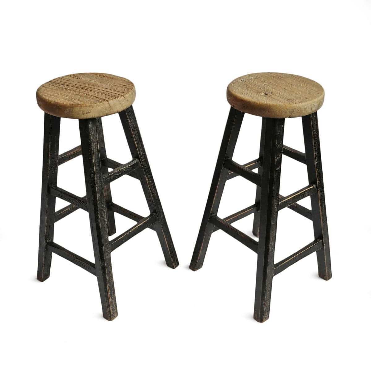 Black & Elm Vintage Bar Stool - Thumbnail 7
