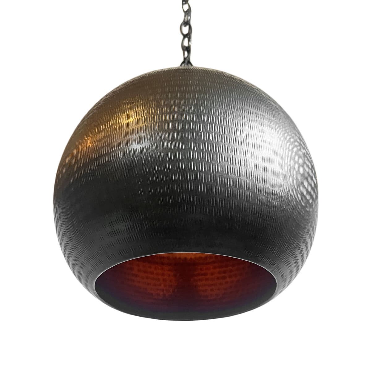 Copper Hammered Bronze Dome Pendant Light - Thumbnail 7