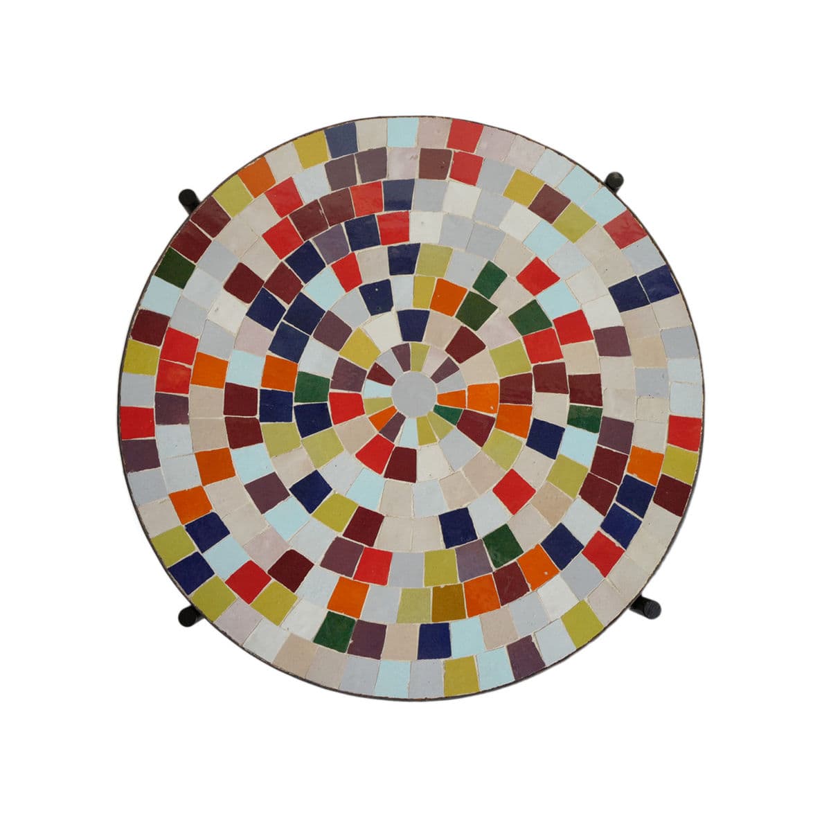 Outdoor Multi Color Mosaic Side Table - Thumbnail 7