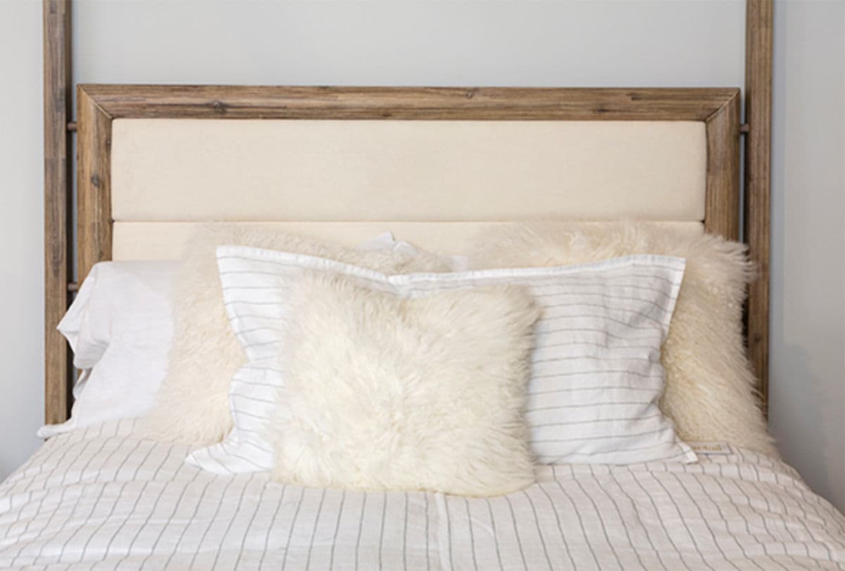 Natural Acacia Canopy Queen Bed - Thumbnail 7