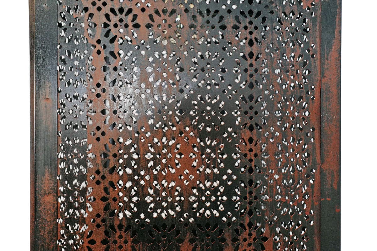 Vintage Aged Iron Lace Lantern - Thumbnail 7