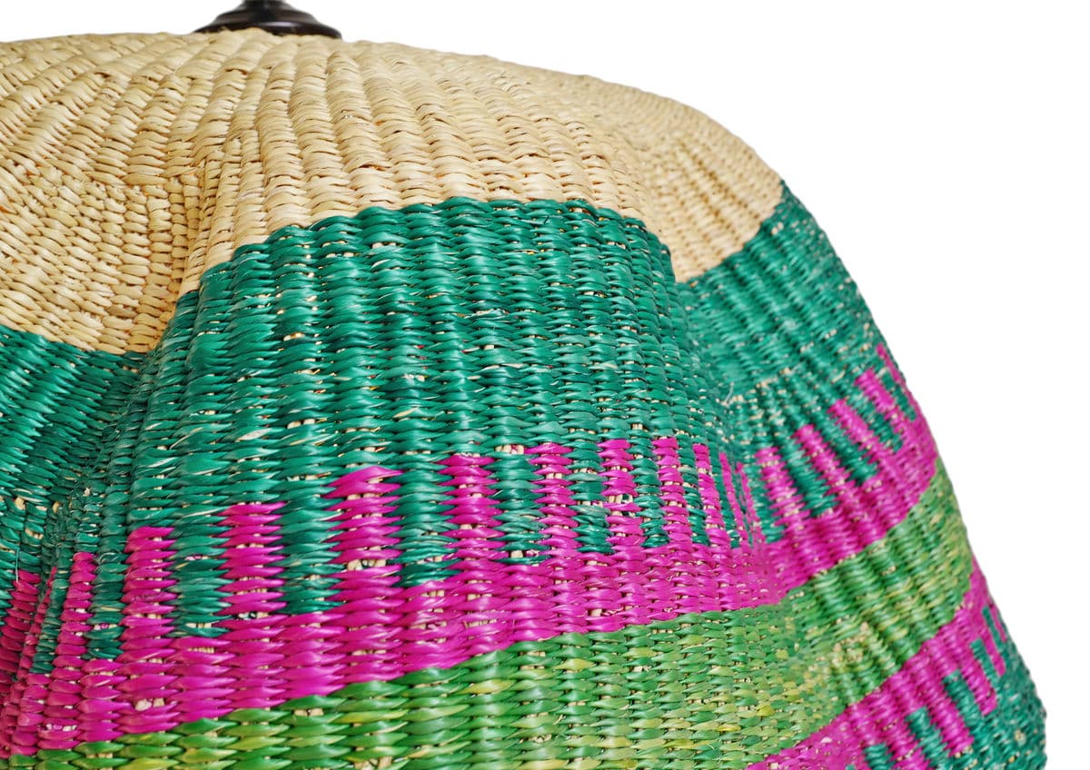 Bolga Wave Basket Light Pendant - Thumbnail 7