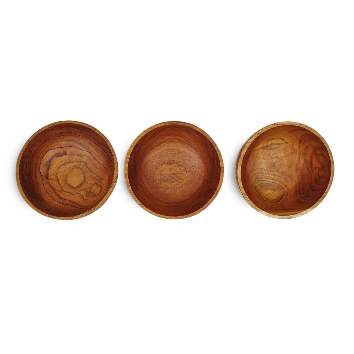 Simple Teak Wood Bowl - Thumbnail 7