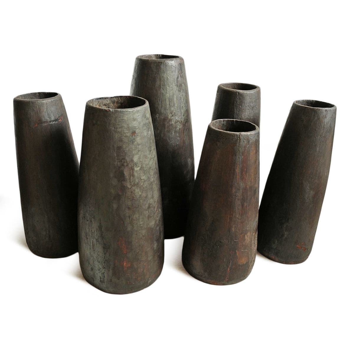 Old Naga Tall Wood Pot - Thumbnail 7