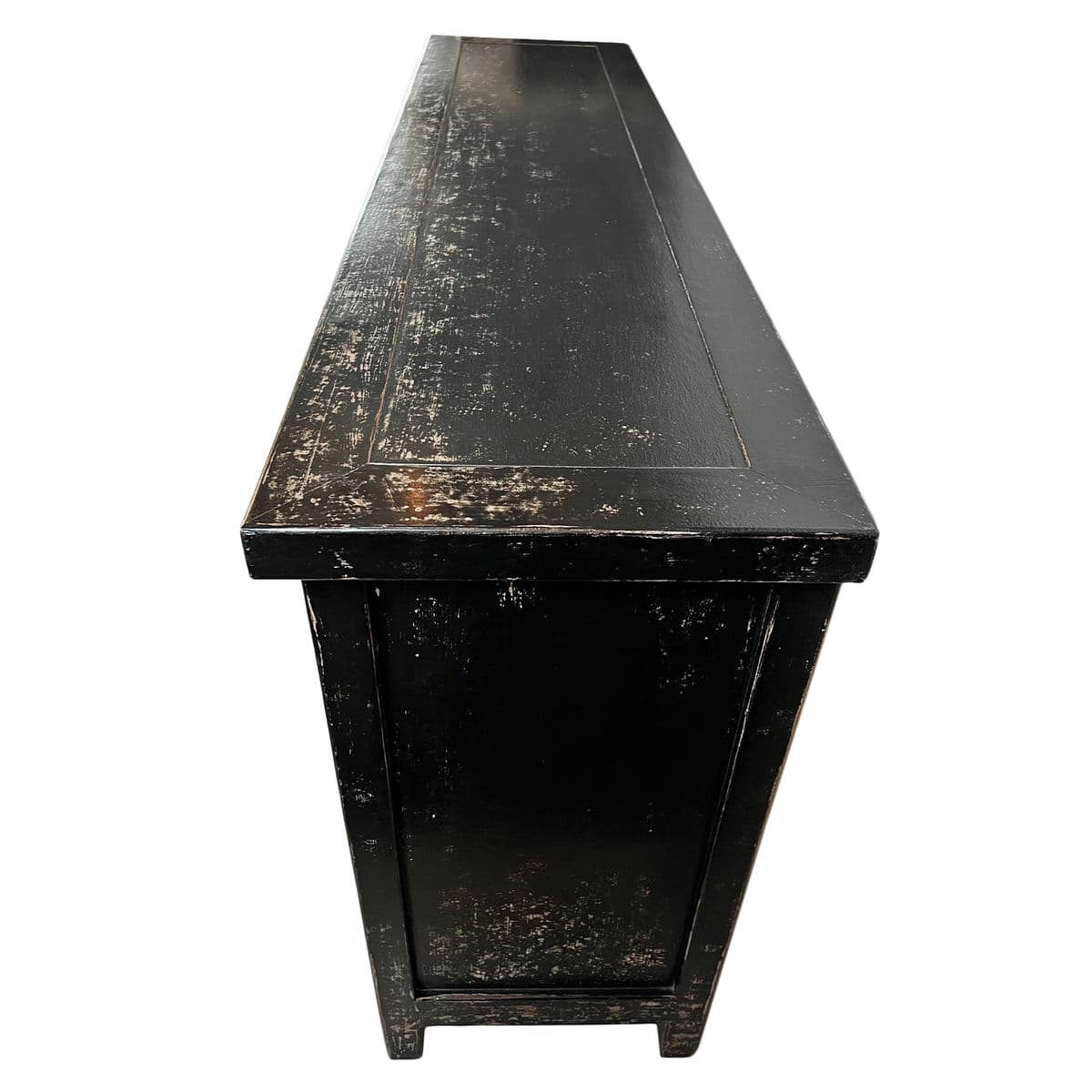 Black Aged Lattice 3-Door Sideboard - Thumbnail 7