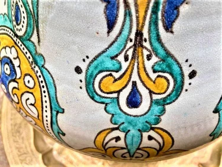 Mid 20th Century Large Fez Ceramic Lidded Jar From Morocco - Thumbnail 7