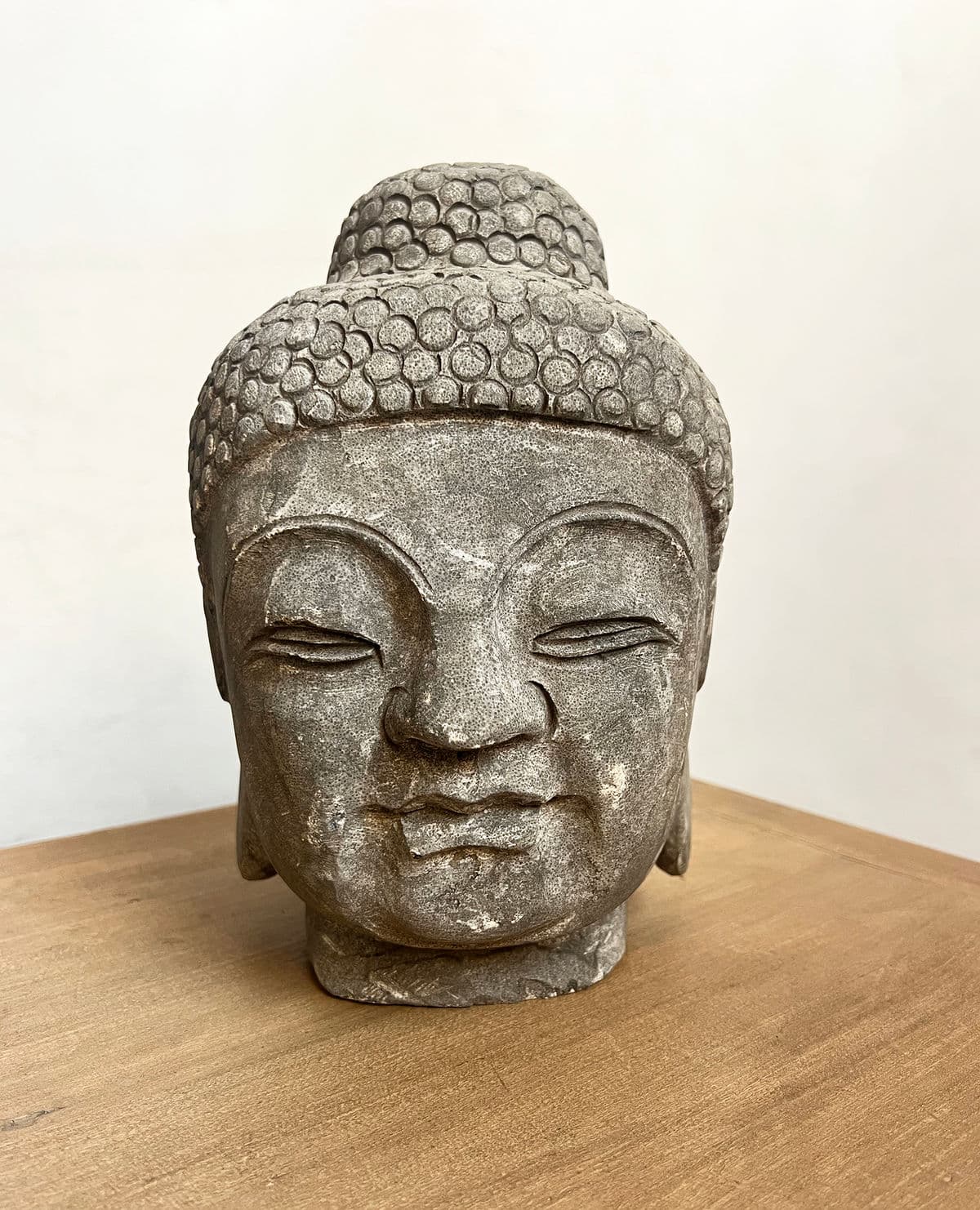 Stone Carved Buddha Head - Thumbnail 7