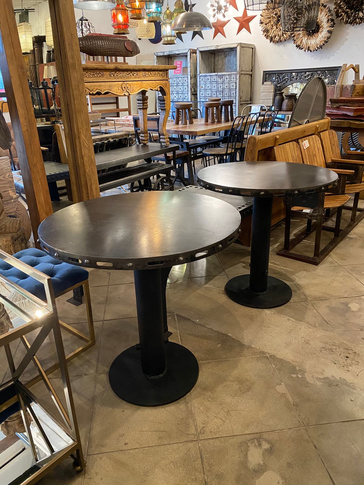 Iron Gunmetal Bistro Table - Thumbnail 7