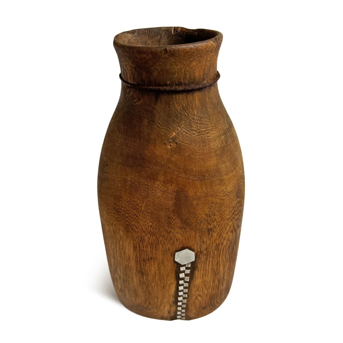 Vintage Tutsi Wood Pot - Thumbnail 7