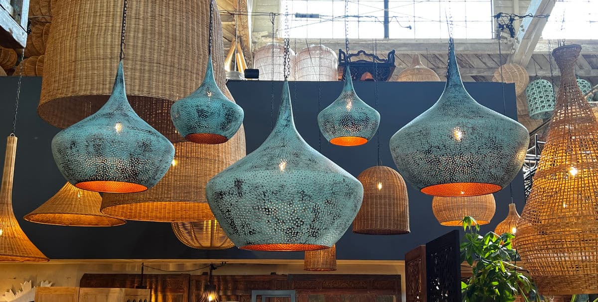 Copper Rain Drop Lantern Large - Thumbnail 7