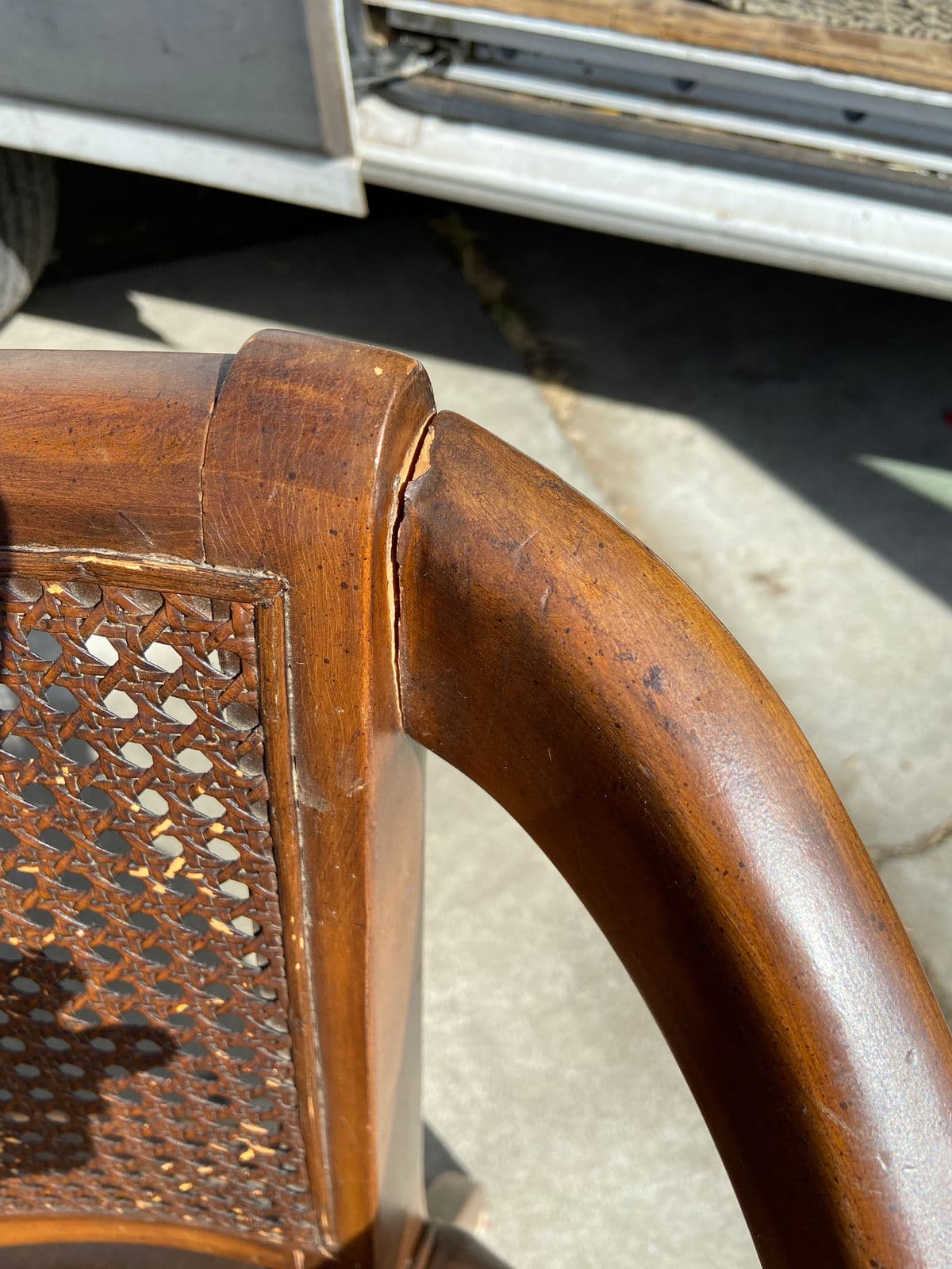 1970s Shafer Brothers Cane Back Arm Chairs- Set of 2 - Thumbnail 6