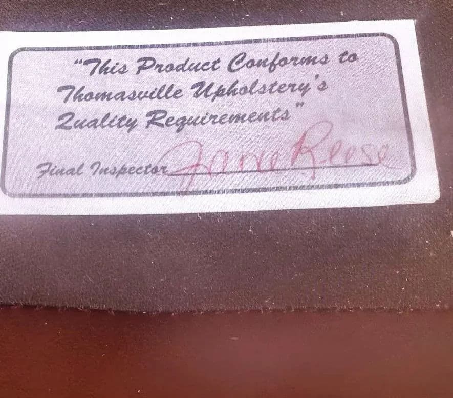 Thomasville Burgundy Leather 92” Sofa With Nail Head Trim - Thumbnail 7