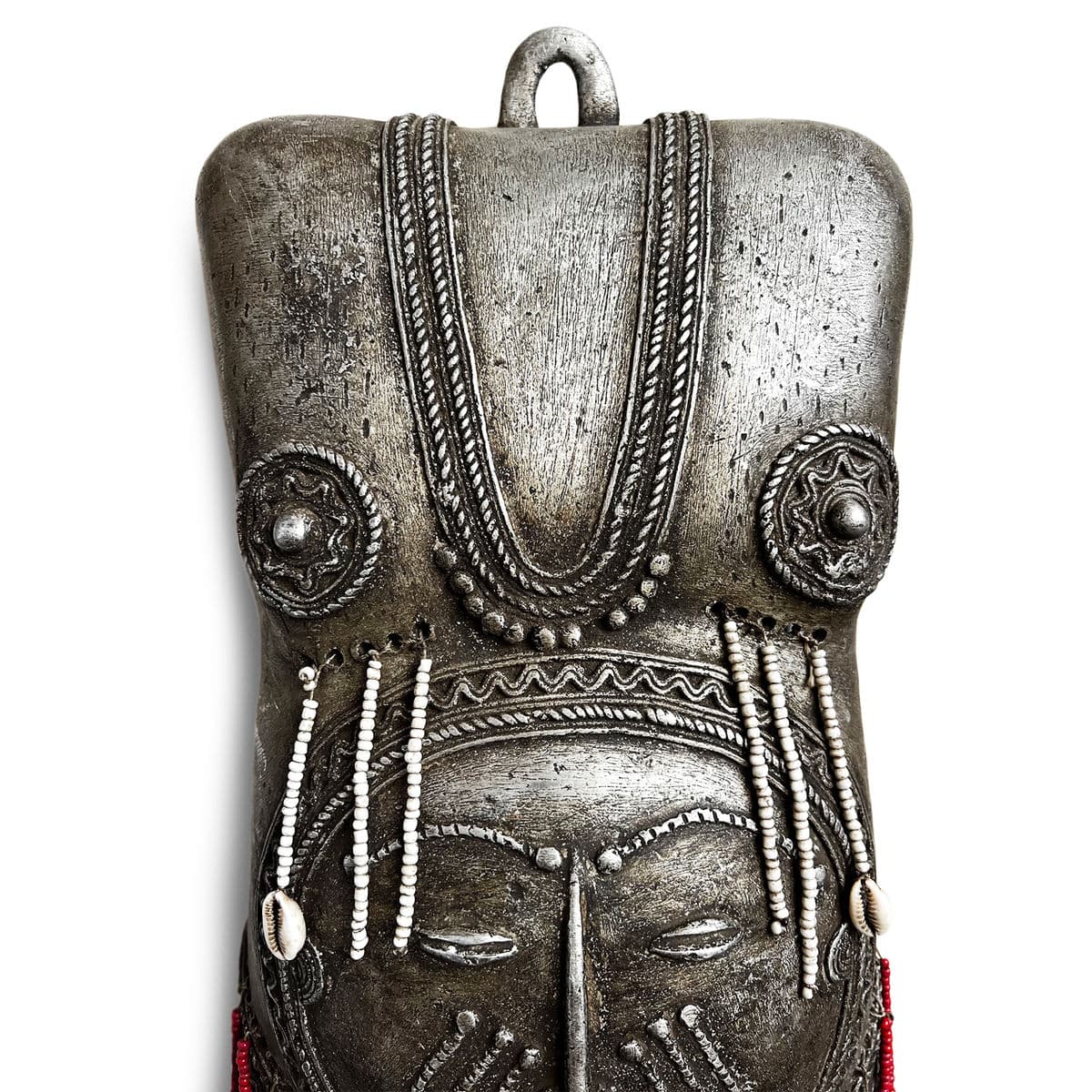 Cast Metal Nigeria Male Body Mask - Thumbnail 7