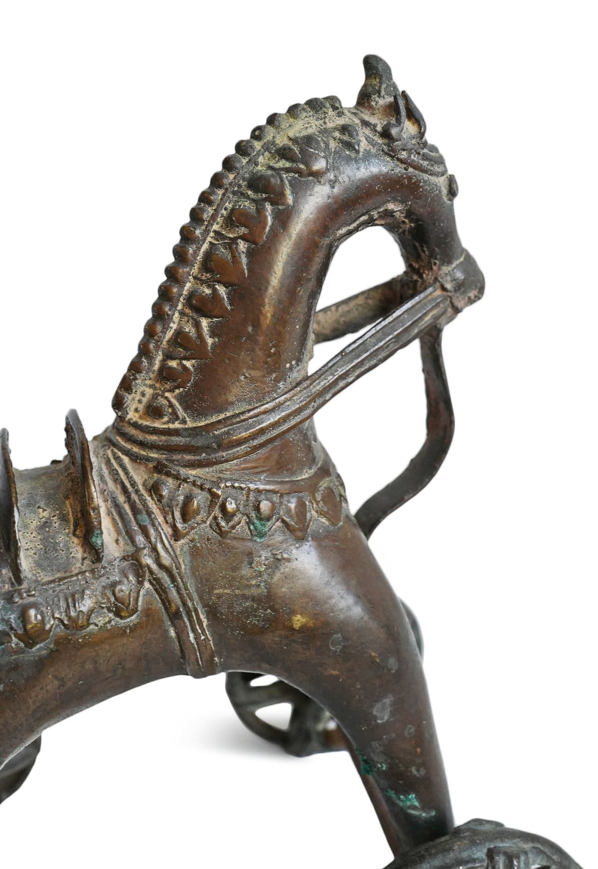 Antique Bronze India Toy Horse - Thumbnail 7