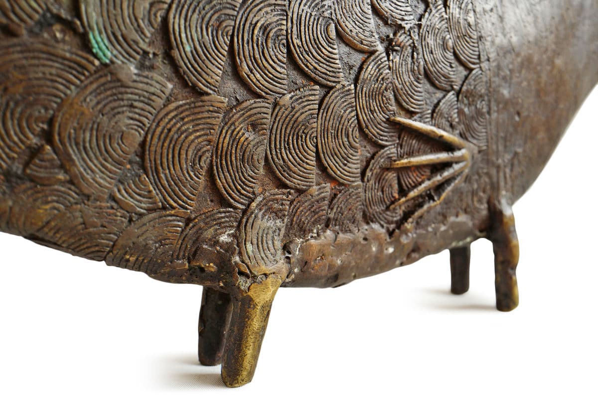 Old Brass Mossi Fish Figure - Thumbnail 7