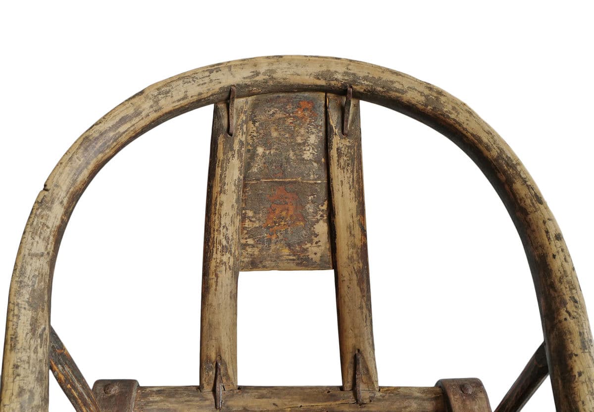 Old Elm Horseshoe Chair - Thumbnail 7