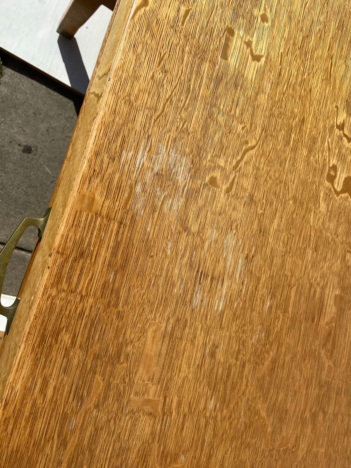 1920s Antique Quarter Sawn Executive Oak Writing Desk - Thumbnail 7