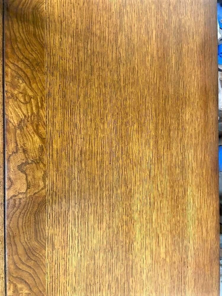 Large 64" W Chest of Drawers in Burlwood and Quarter Sawn Oak - Vintage Early 21st Century - Thumbnail 7