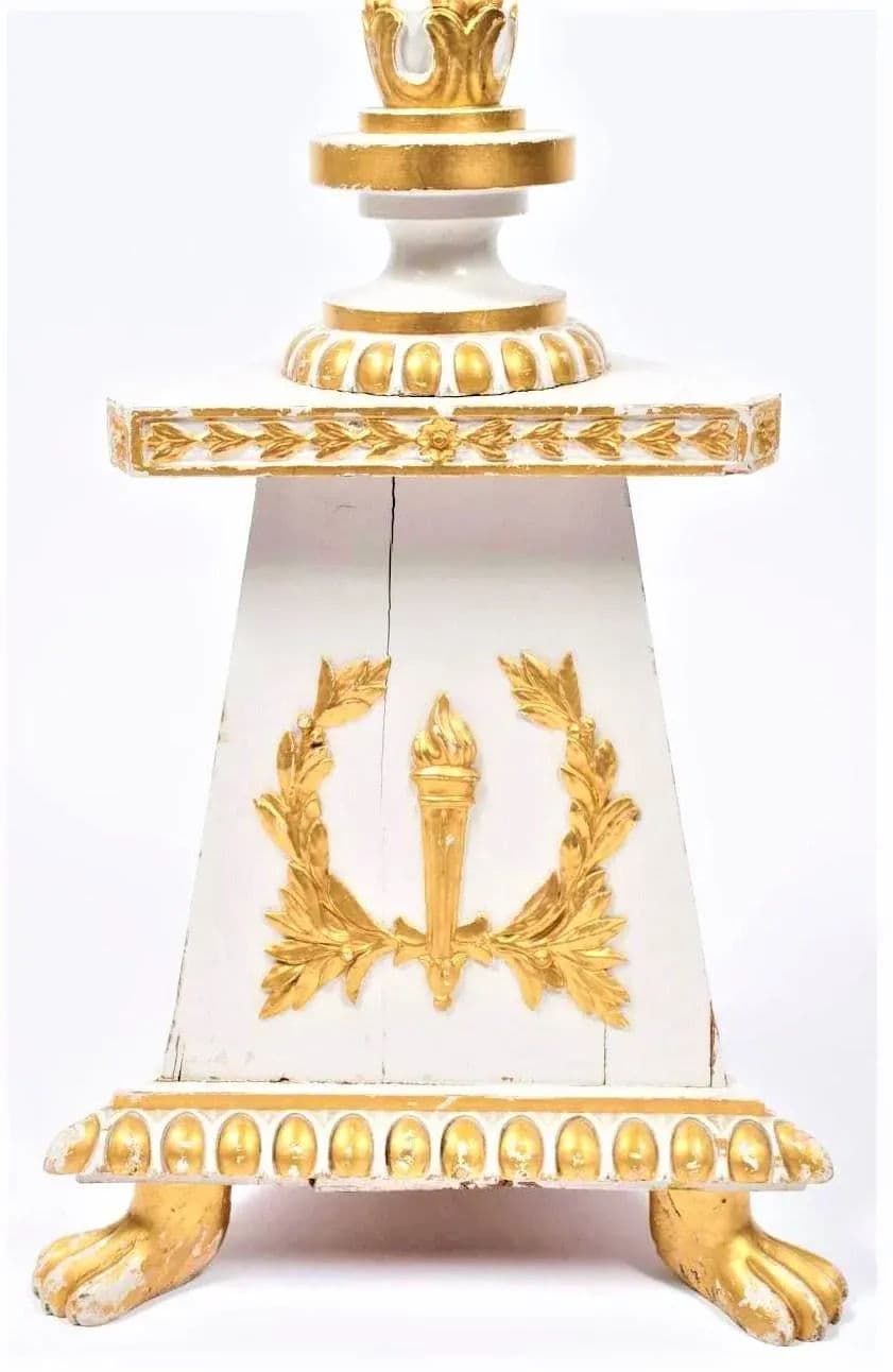 Early 20th Century Hollywood Regency Accent - a Neoclassical Style Torchiere Pedestal From Europe - Thumbnail 7