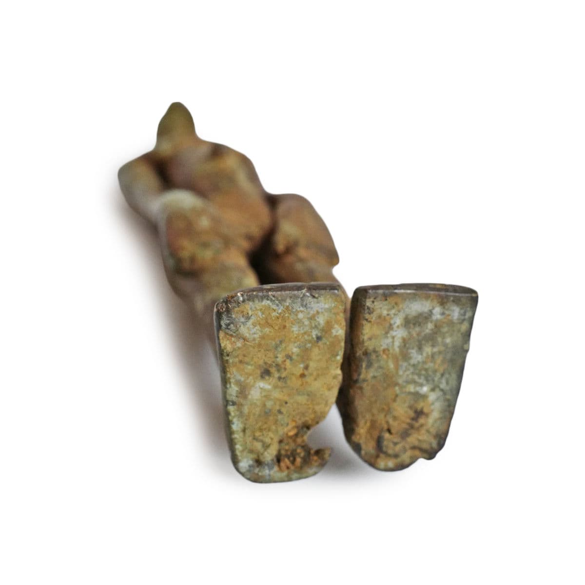 Old Dogon Bronze Male Figure - Thumbnail 7