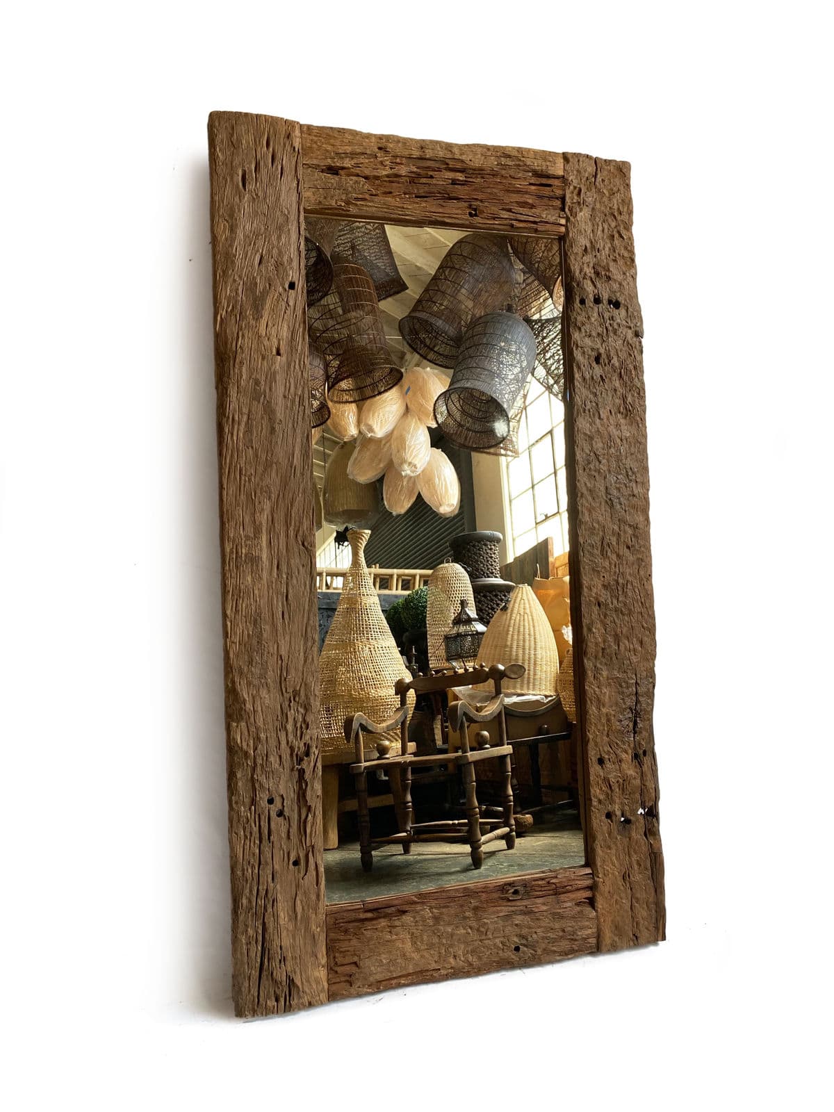 Rustic Railroad Wood Mirror - Thumbnail 7