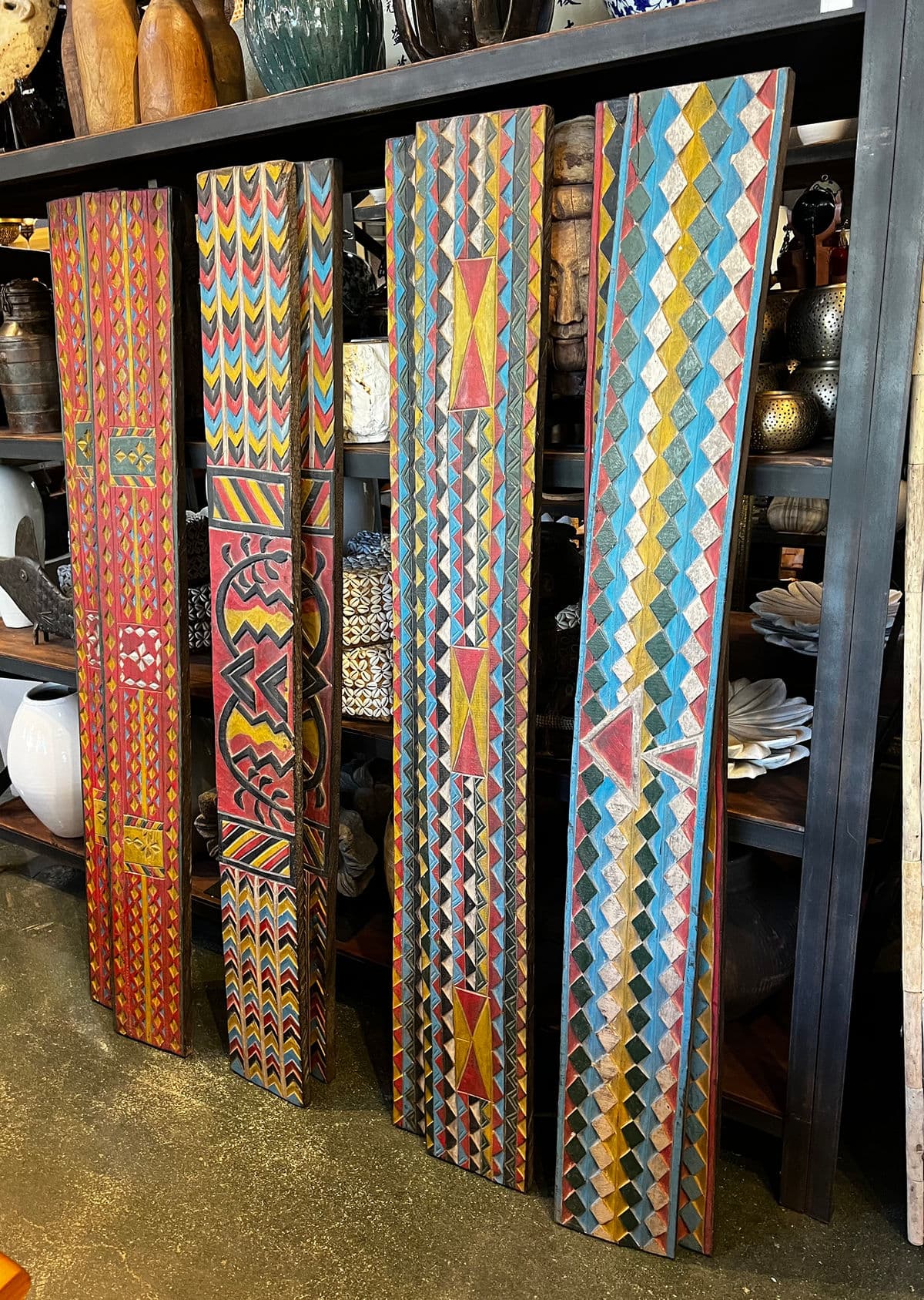 Pair of Vintage Amhara Painted Panels - Thumbnail 7