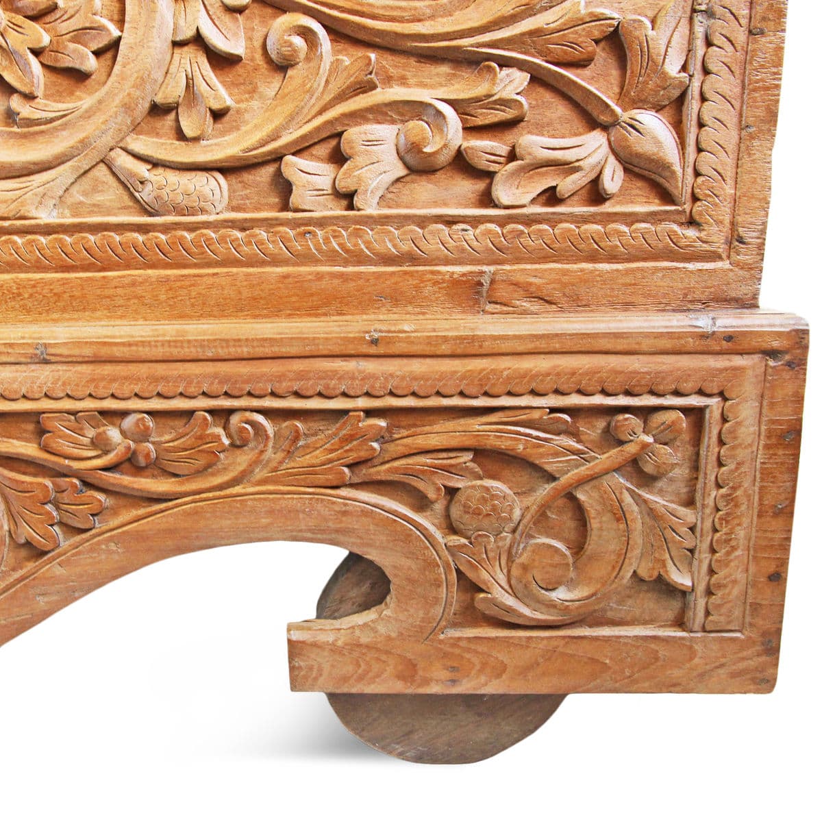 Antique Java Teak Wood Trunk - Thumbnail 7