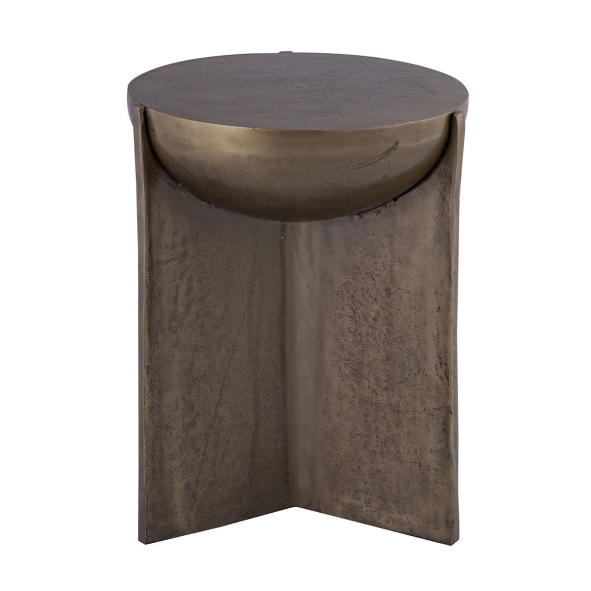 Bronze Deco Dome Side Table - Thumbnail 7