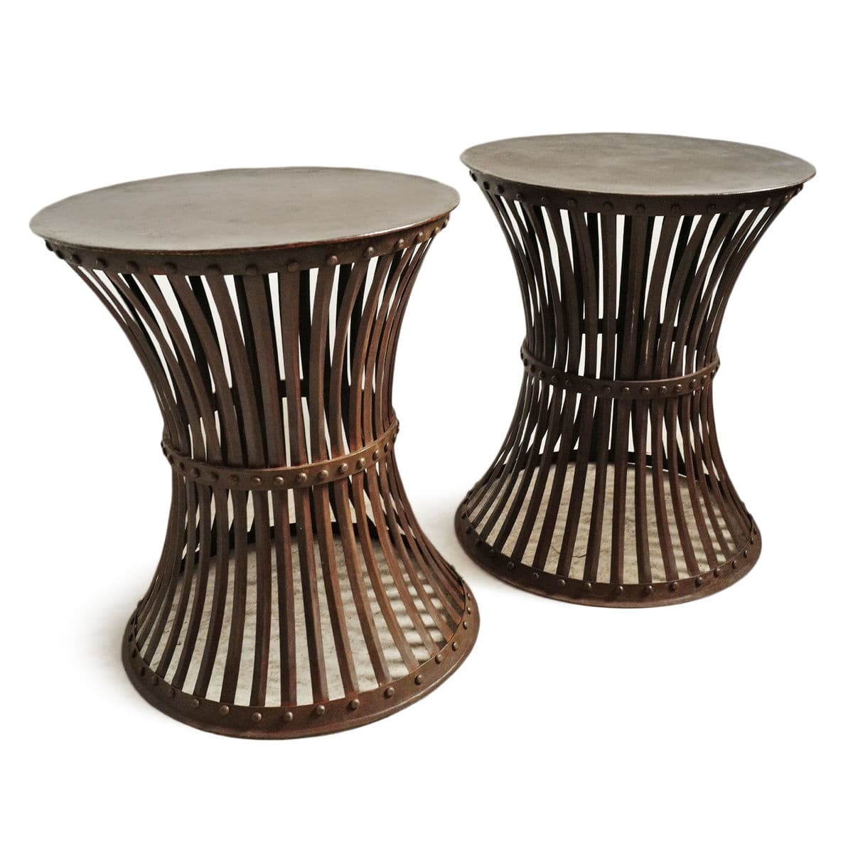 Iron Rivet Band Side Table - Thumbnail 7