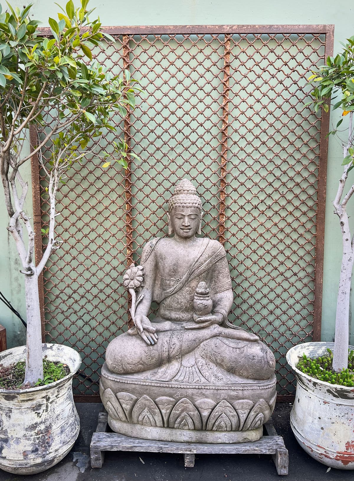 Old India Jali Iron Screen - Thumbnail 7