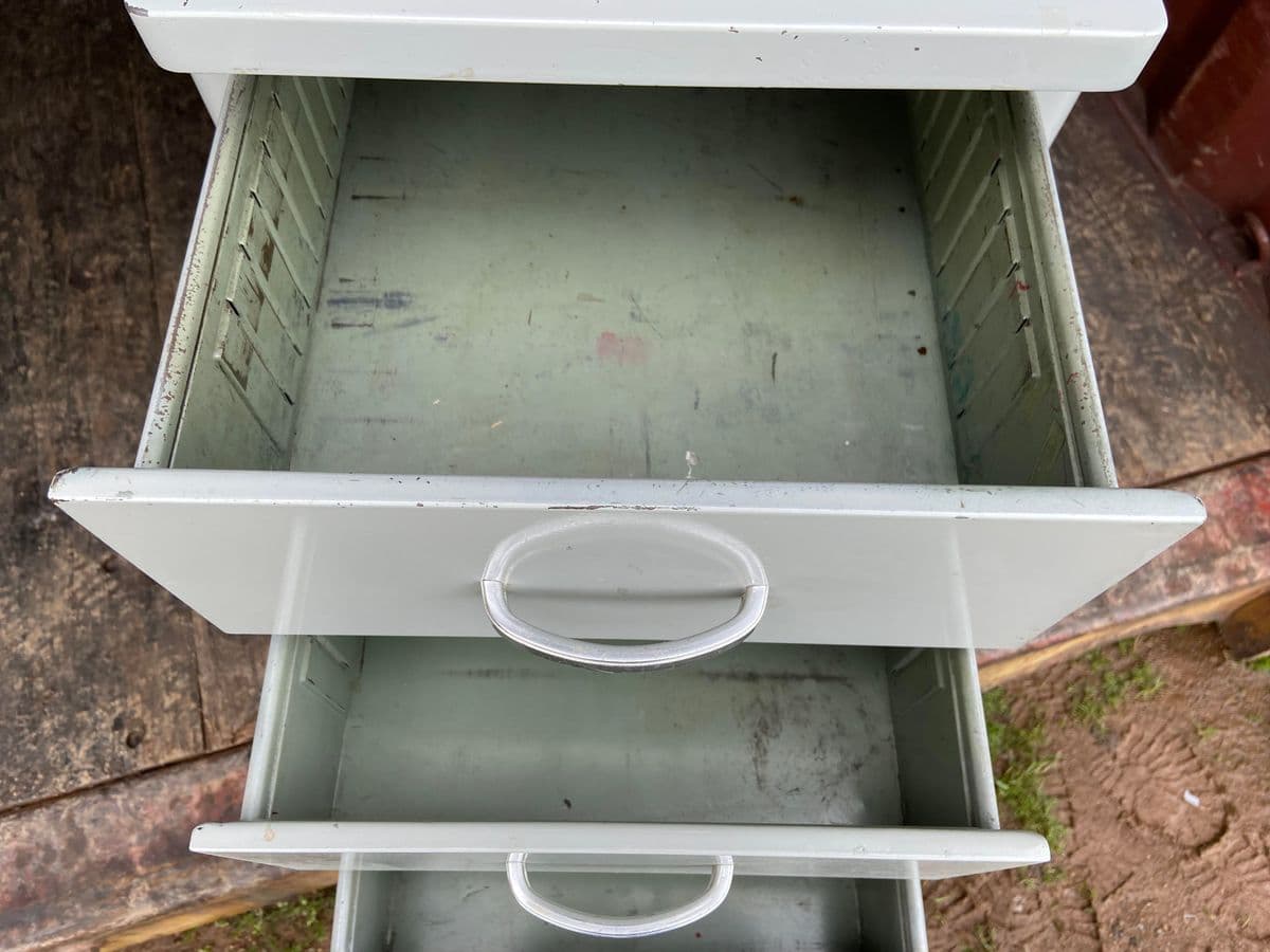 Vintage Mid Century Modern Metal Tanker Desk - Thumbnail 6