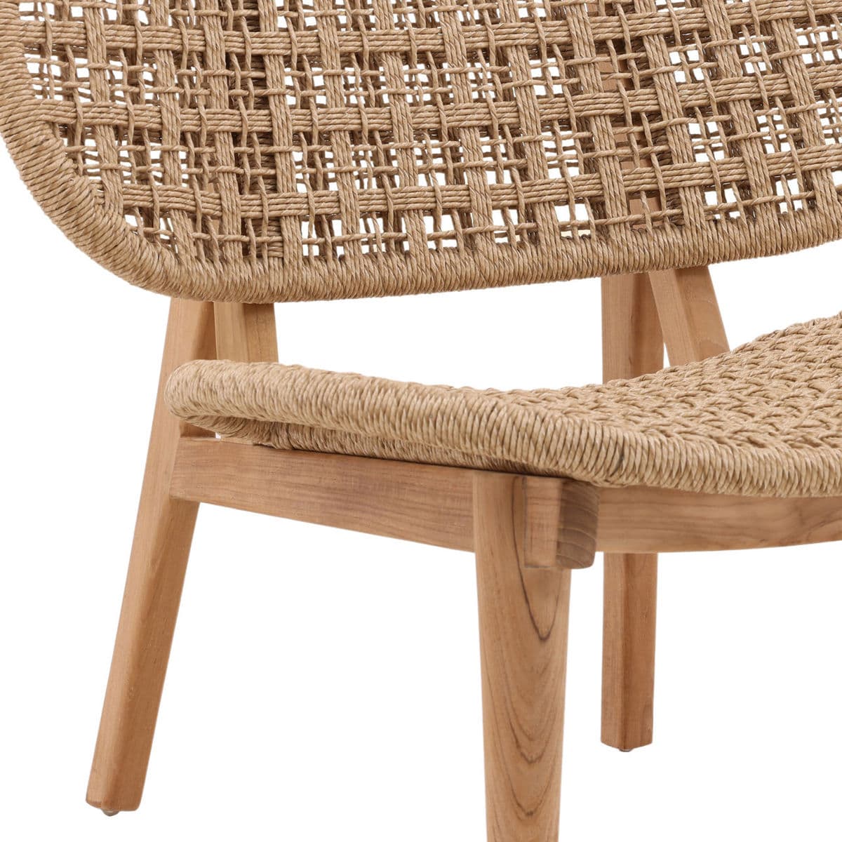 Outdoor Oval Woven Easy Chair - Thumbnail 7