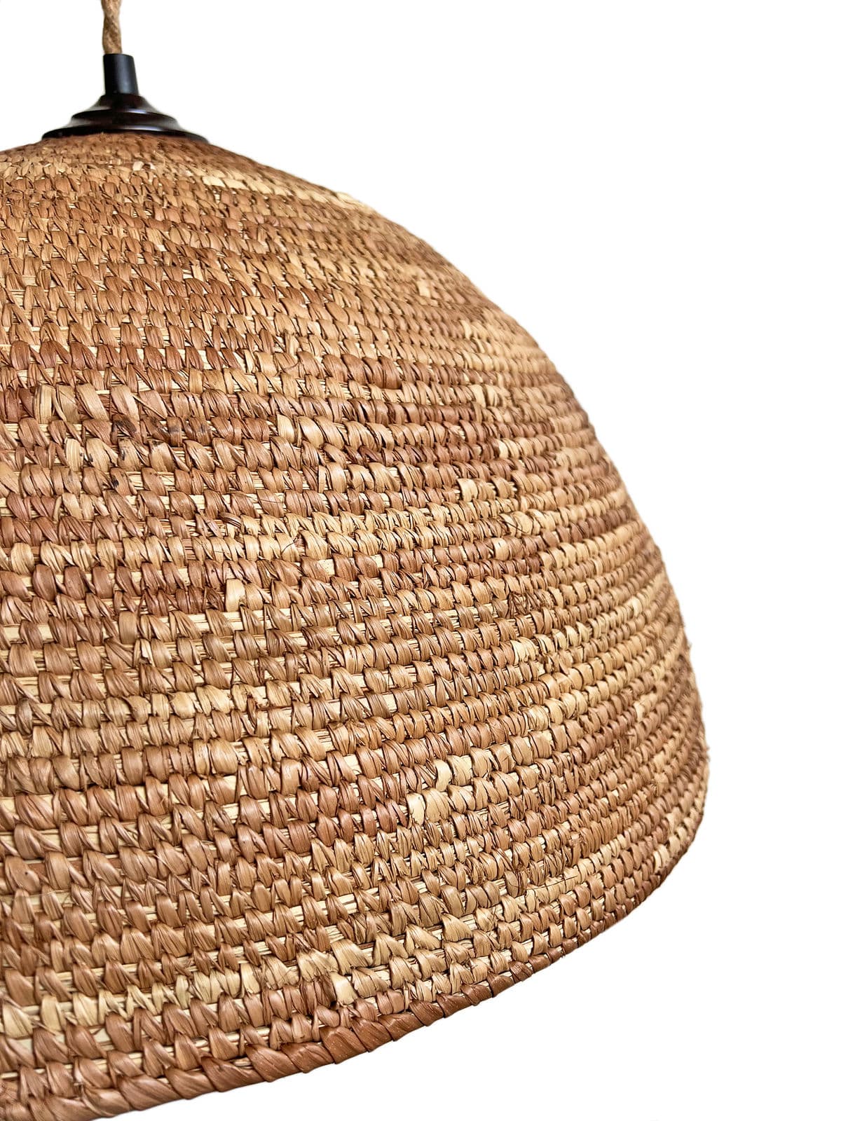 Vintage Dogon Dome Basket Pendant Light - Thumbnail 7