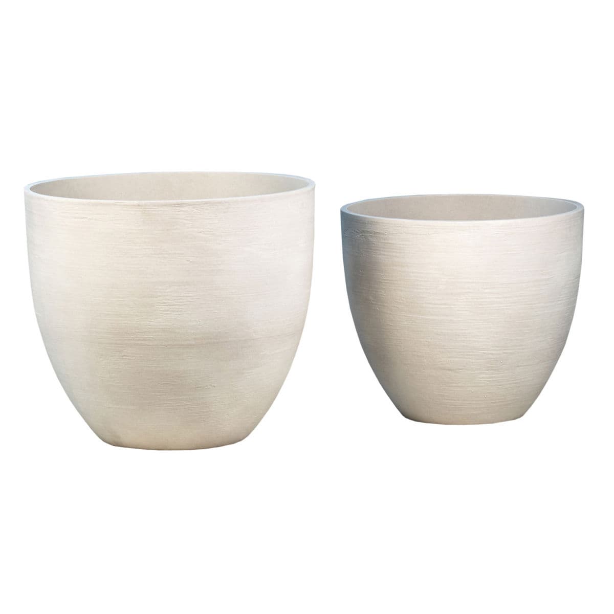 White Composite Planter Pot Large - Thumbnail 7