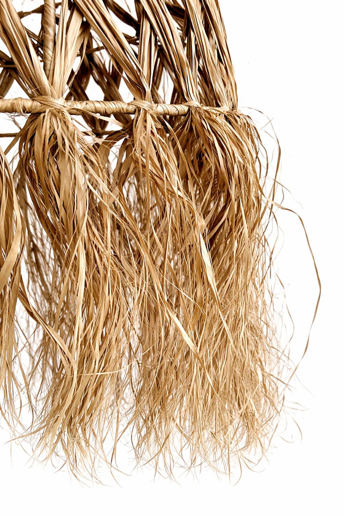 Woven Grass Skirt Pendant Light - Thumbnail 7