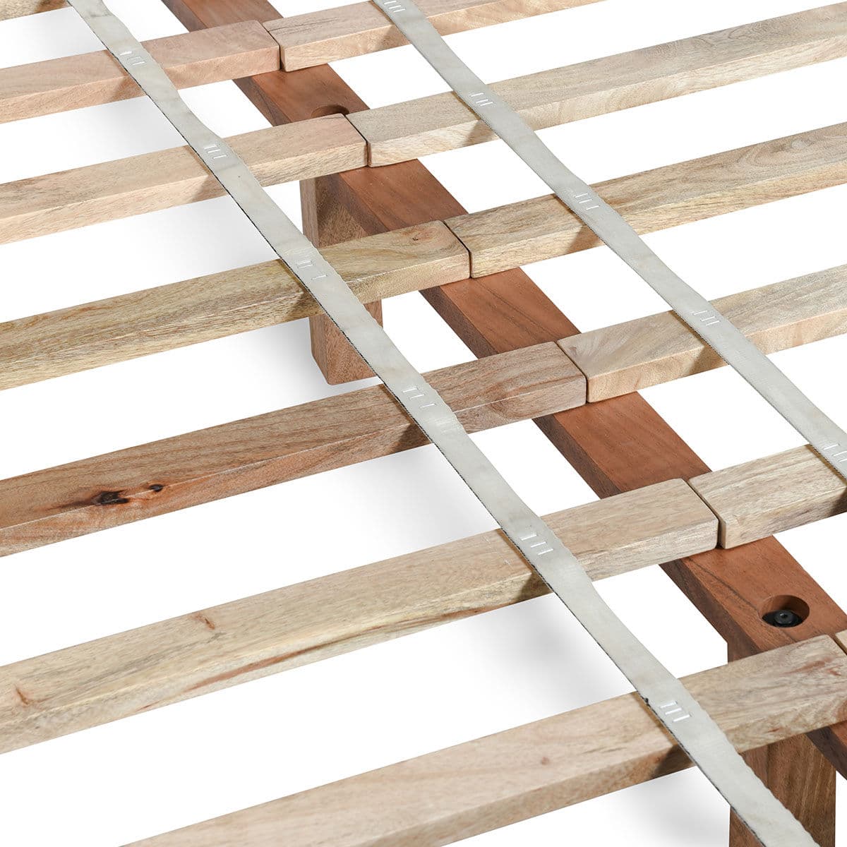 Walnut Stain Wood Panel Cal King Bed - Thumbnail 7