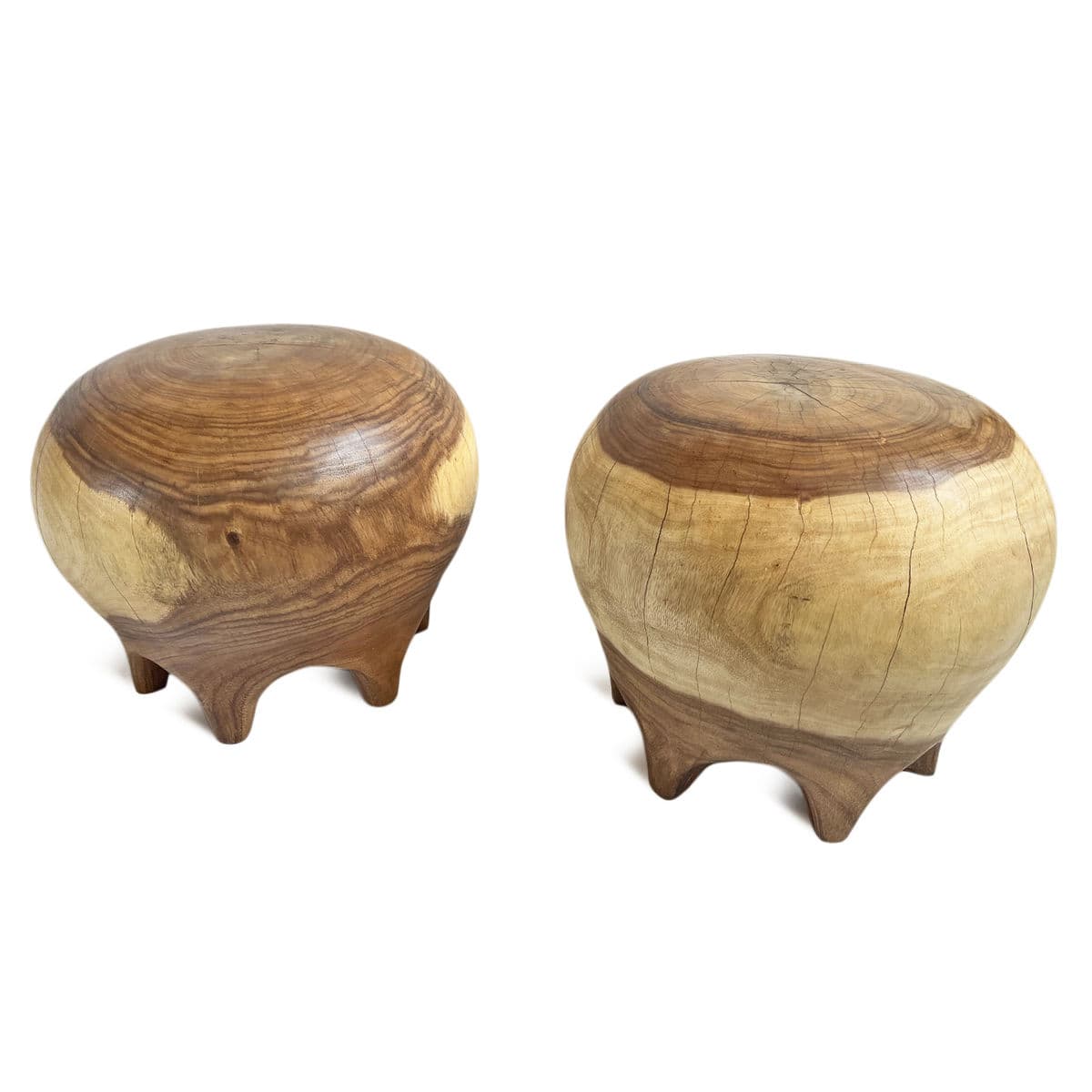 Two Tone Bulb Drop Stool Table - Thumbnail 7
